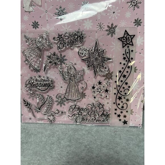 Cardmaking & Papercraft Christmas Acrylic Stamp Embossing Border Set 2017 by Sal - Picture 2 of 6